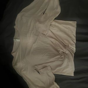 Pink tie long sleeve